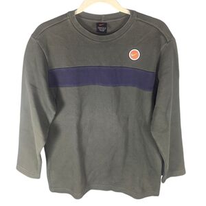 Vintage 1990s heavy skater Nike circle swoosh color block sweater long sleeve L